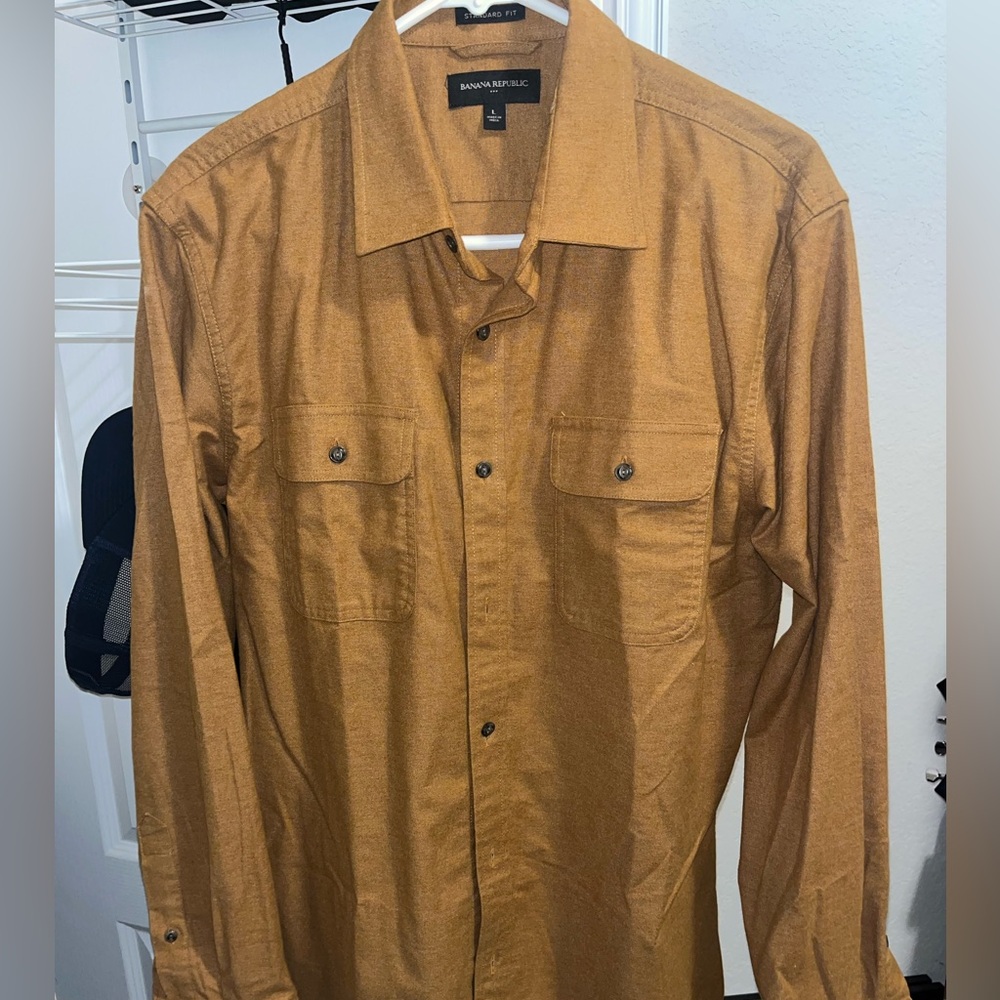 Banana Republic Golden Button-Up Shirt